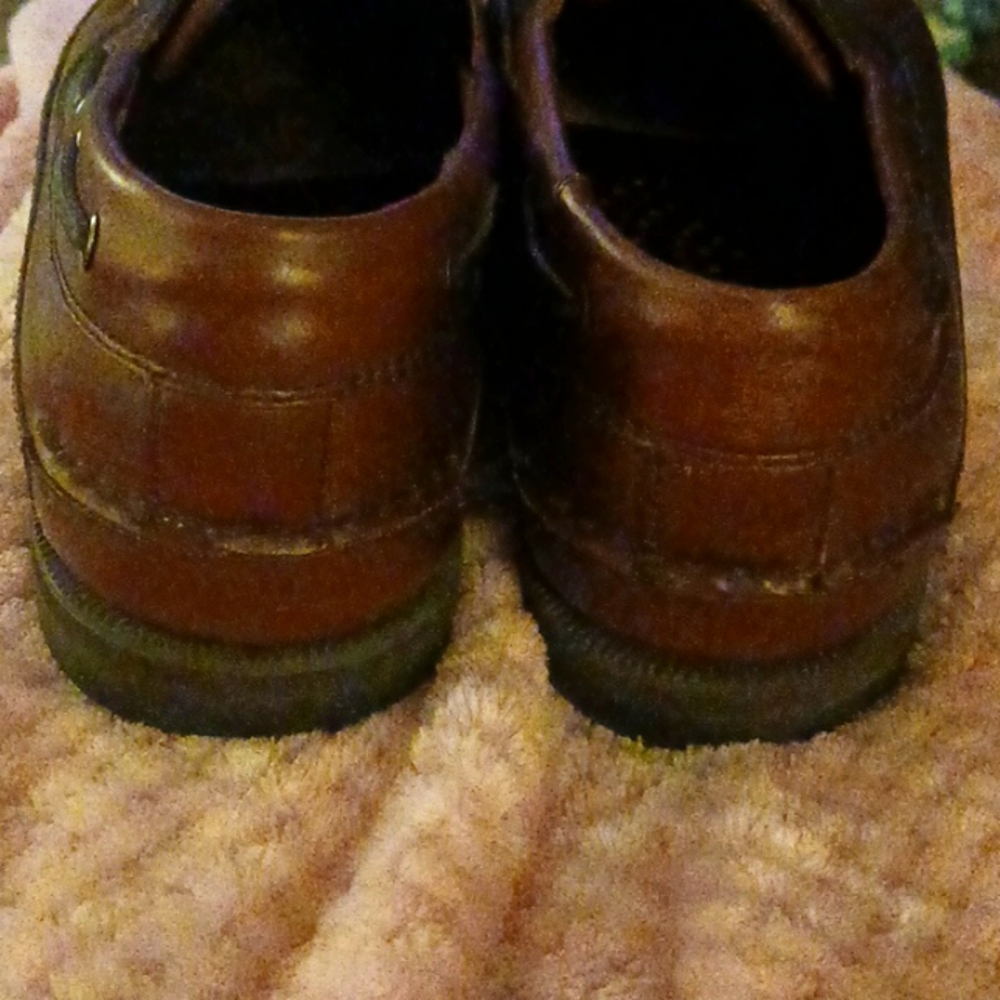 Bass size 13 Men's leather Harry Boat Shoes  excellent preowned condition - Picture 4 of 6